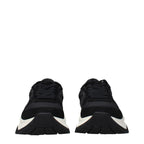 Black Fabric Athletic Sneakers