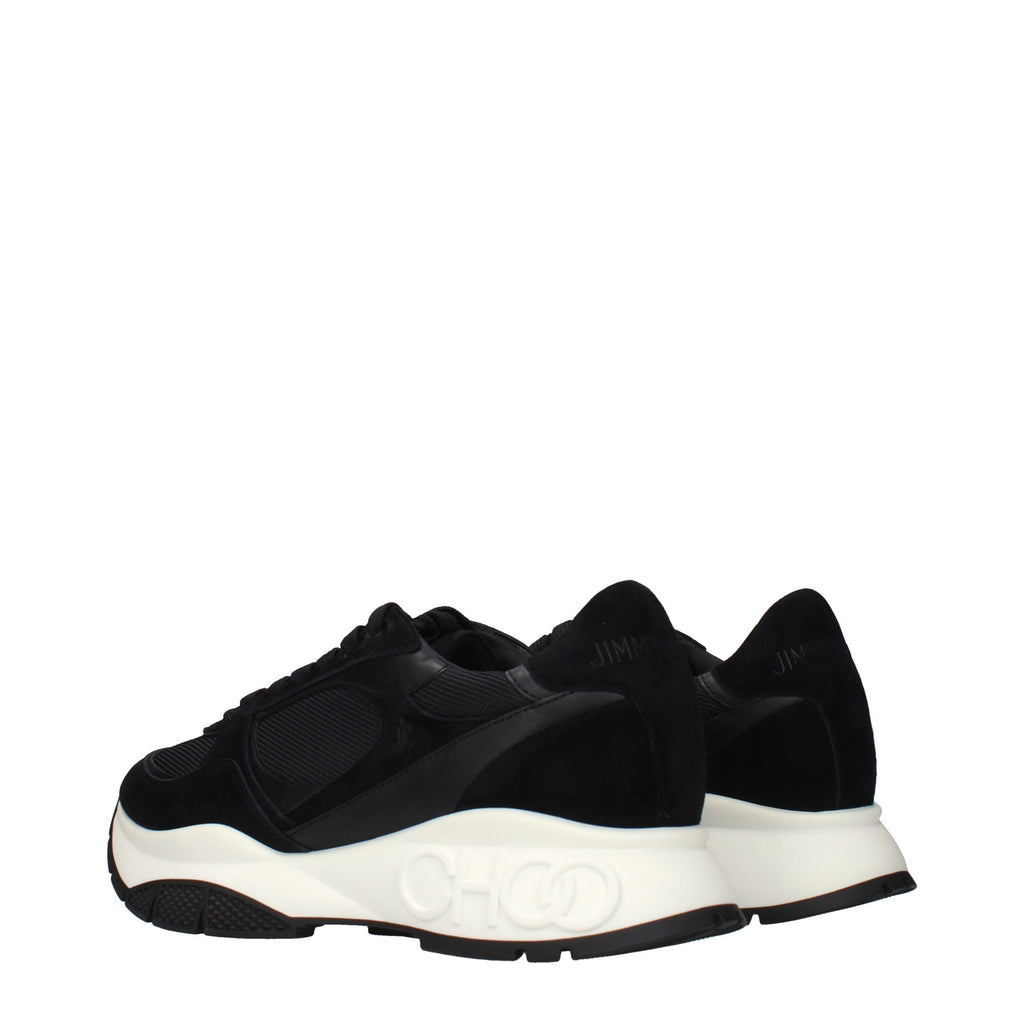 Black Fabric Athletic Sneakers