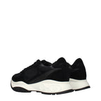 Black Fabric Athletic Sneakers