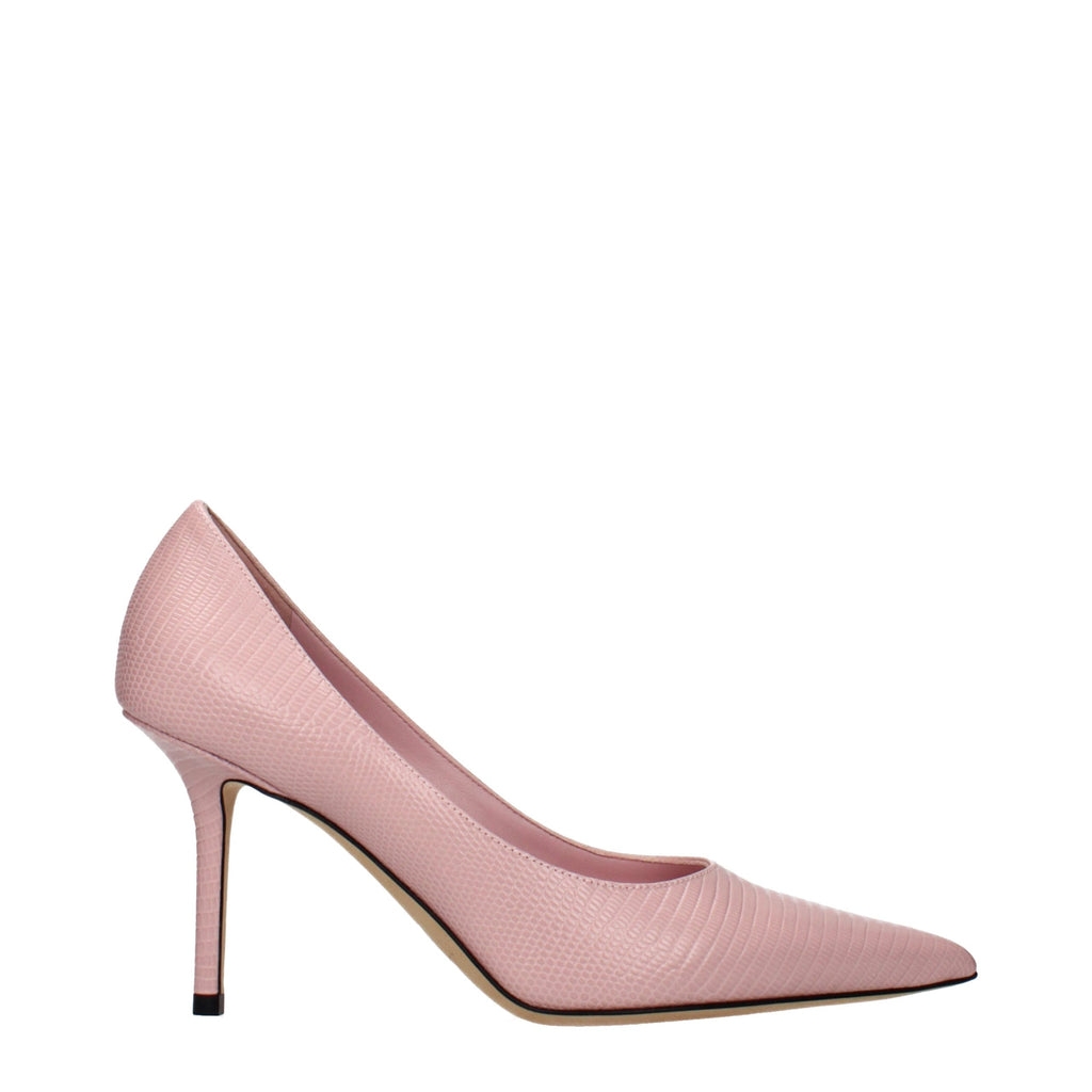 Pink Leather Pumps