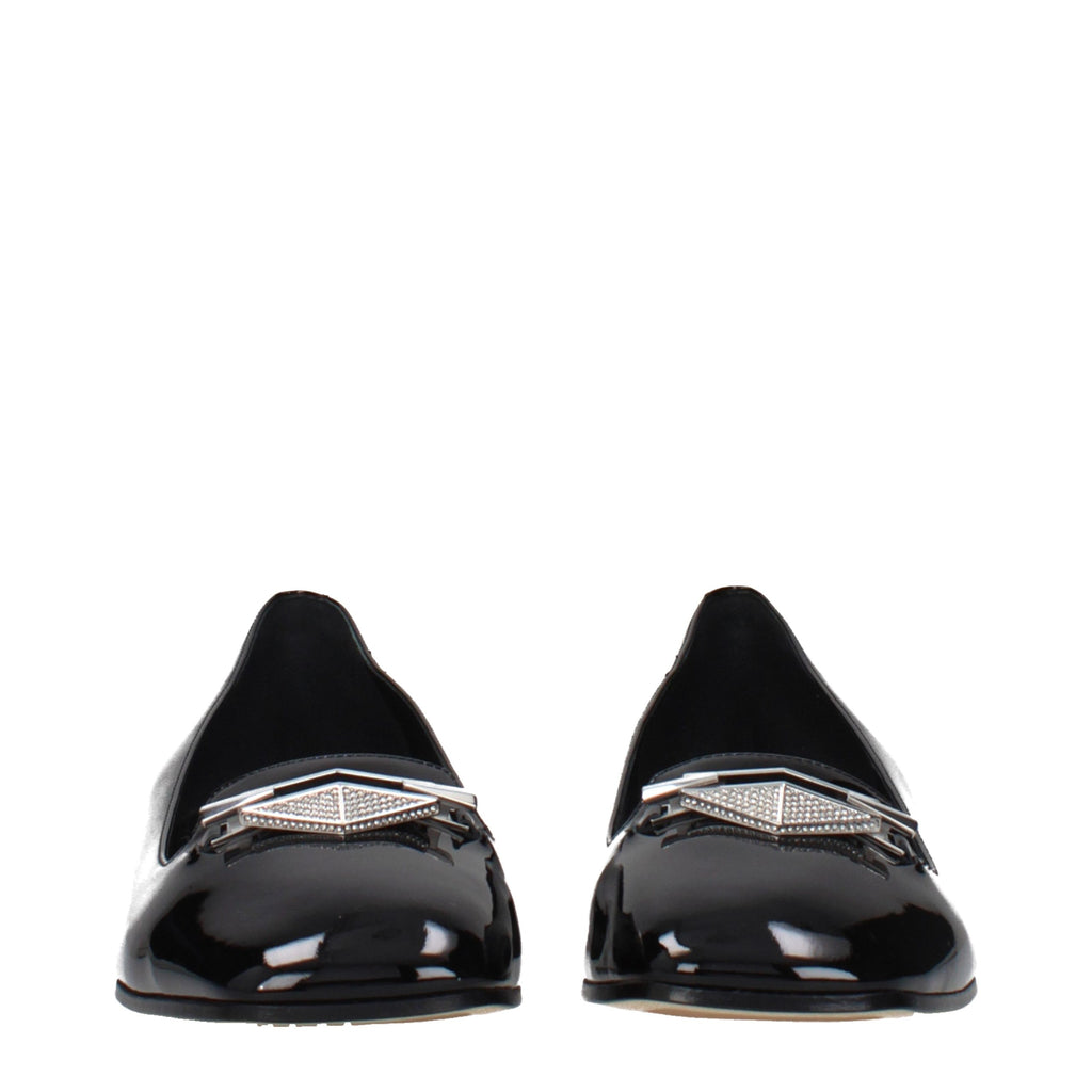 Black Leather Slip-On Loafers