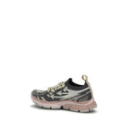 Multicolor Polyethylene Athletic Sneakers