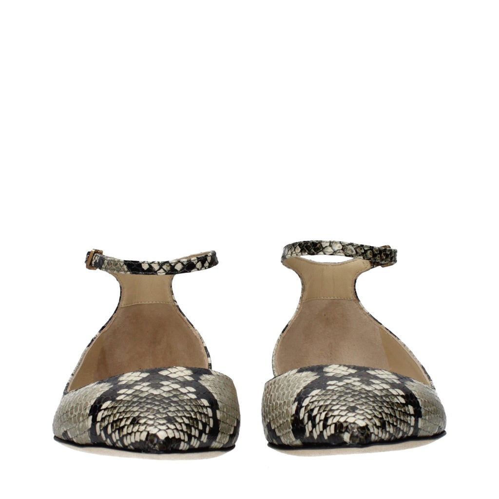 Multicolor Leather Ballet Flats