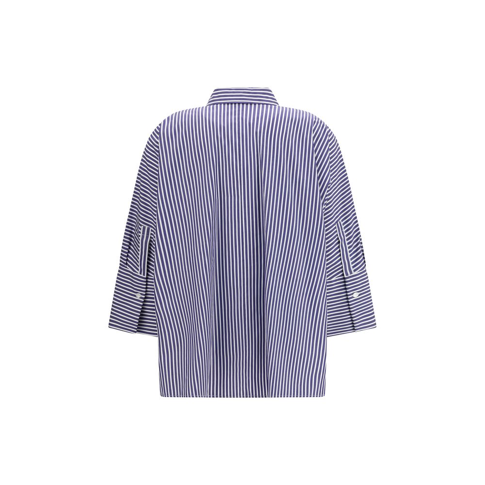Blue Cotton Pattern Shirt
