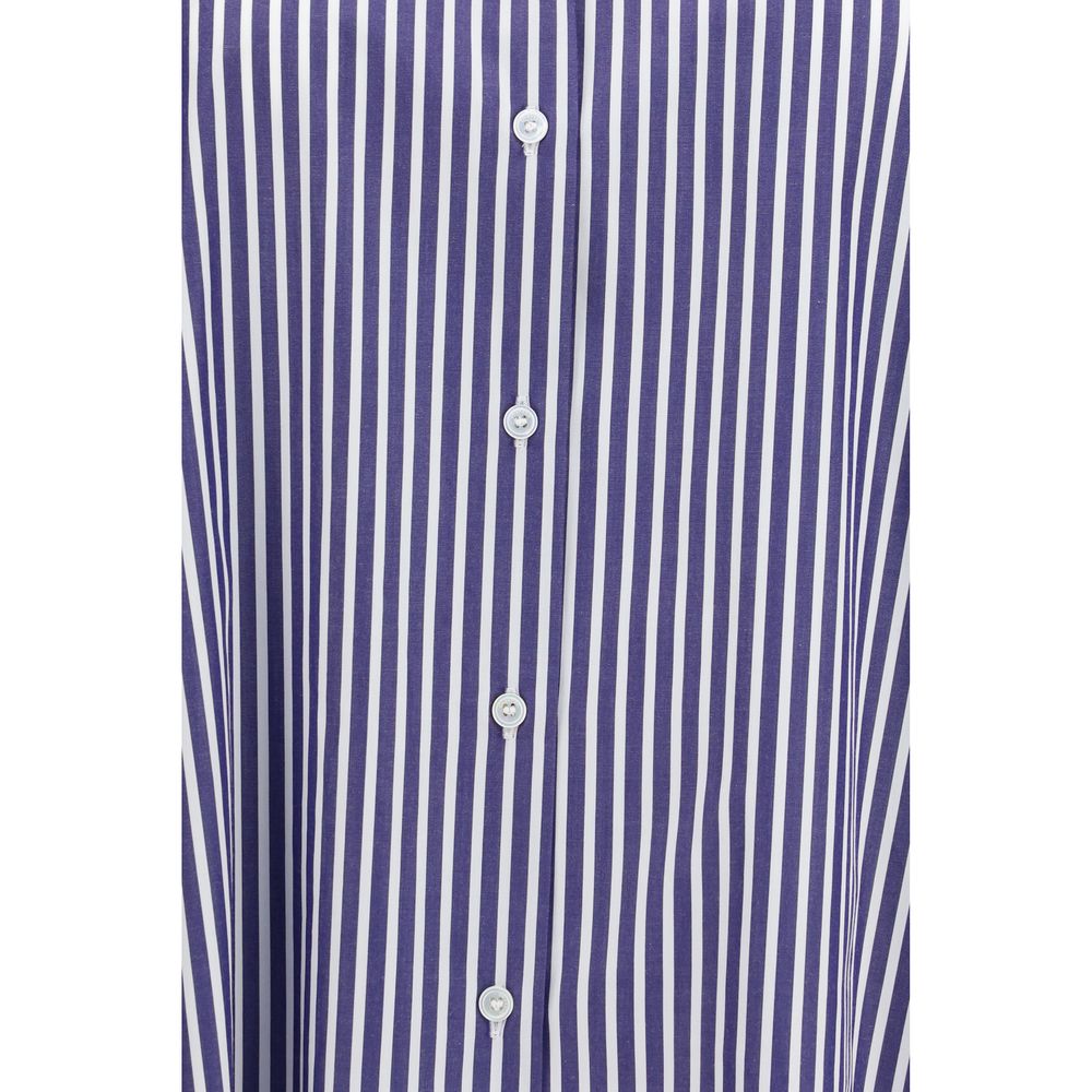 Blue Cotton Pattern Shirt