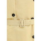 Beige Nylon Coat