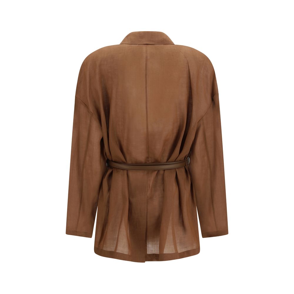 Brown Ramie Coat