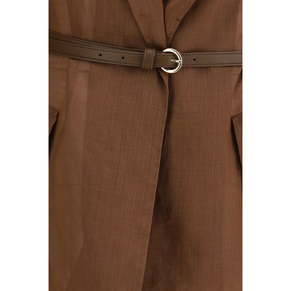 Brown Ramie Coat