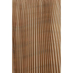 Beige Polyester Midi Skirt