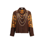 Brown Fabric Pattern Shirt