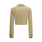 Beige Linen Denim Jacket