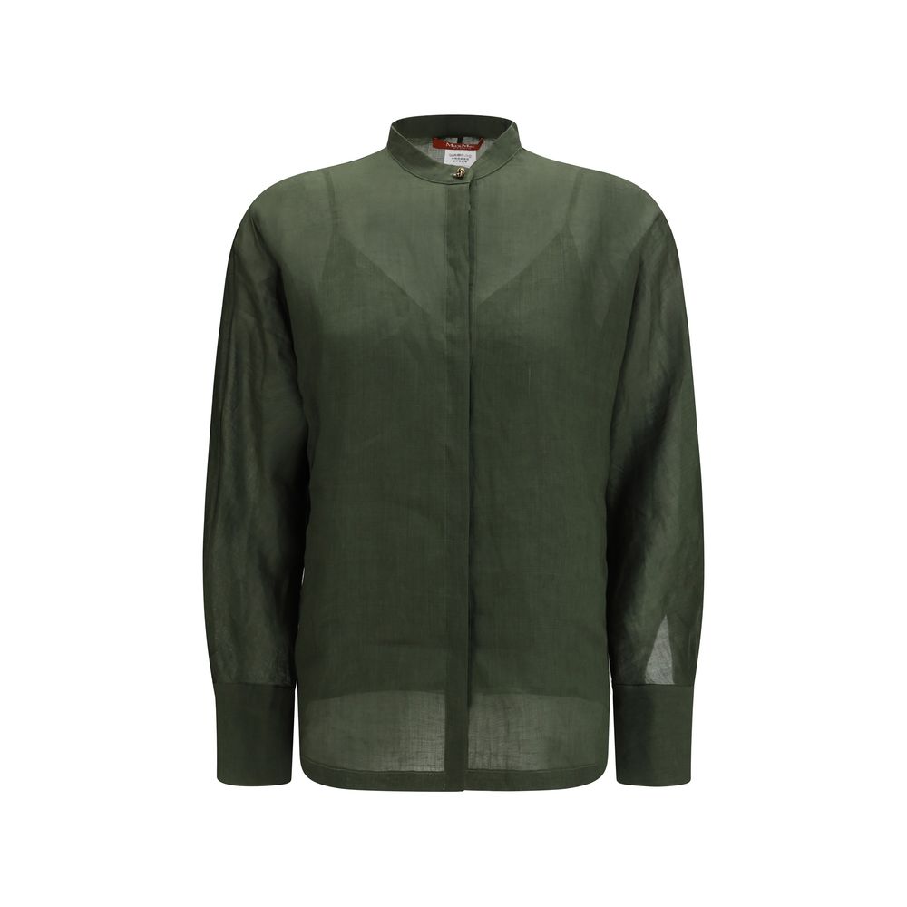 Bicolor Ramie Dress Shirt