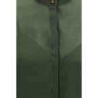 Bicolor Ramie Dress Shirt