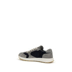 Blue Calf Leather Bos Taurus Athletic Sneakers
