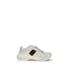 White Calf Leather Bos Taurus Athletic Sneakers