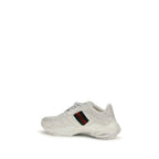 White Calf Leather Bos Taurus Athletic Sneakers