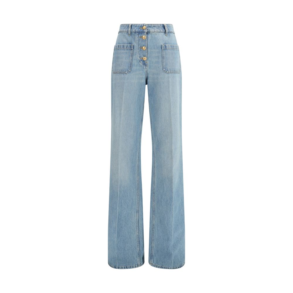 Blue Cotton Jeans Denim