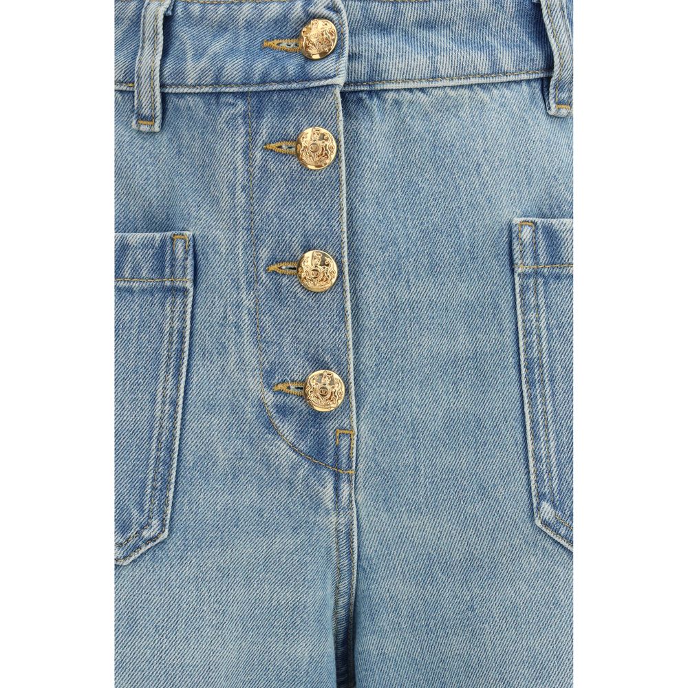 Blue Cotton Jeans Denim