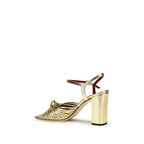 Gold Calf Leather Bos Taurus Platform Sandals