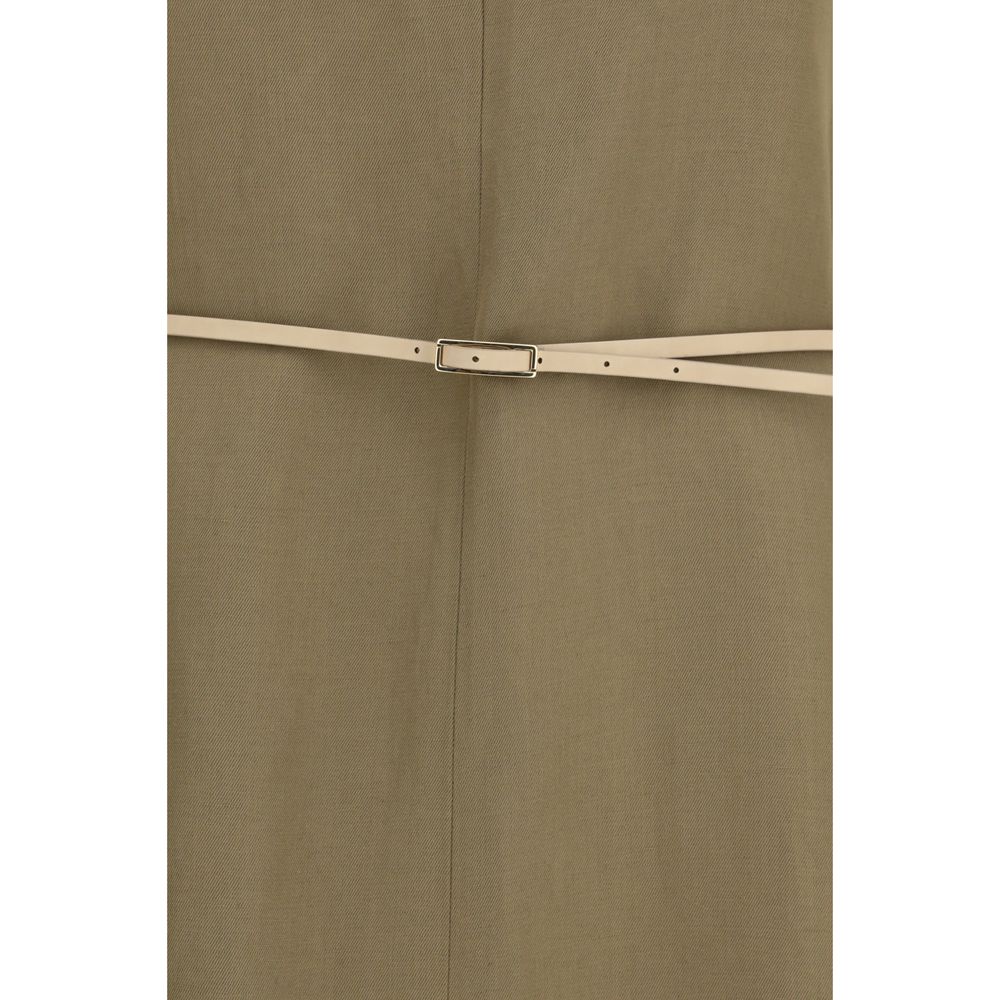 Bicolor Viscose Long Dress