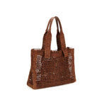 Brown Raffia Shoulder Bag