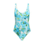 Blue Polyamide One-Piece Swimsuit