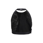 Black Silk Pattern Shirt