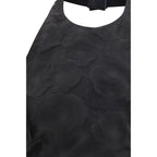 Black Silk Pattern Shirt