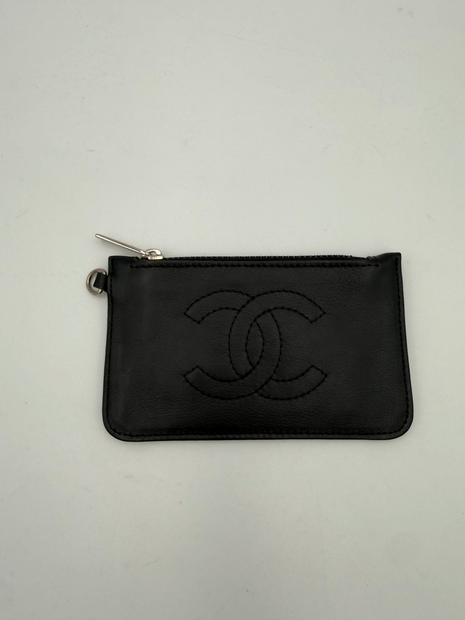 CHANEL Lamb Leather Coin Purse/Card Holder