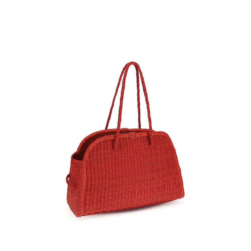 Multicolor Raffia Shoulder Bag