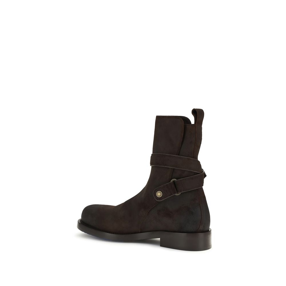 Brown Calf Leather Bos Taurus Lace-Up Boots