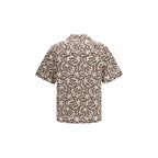 Brown Cotton Pattern Shirt