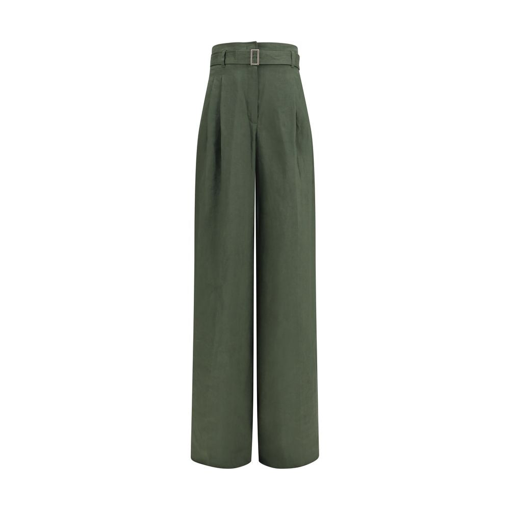 Bicolor Linen Casual Pants
