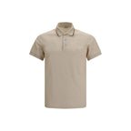 Beige Cotton Polo Shirt