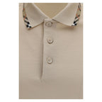 Beige Cotton Polo Shirt