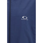 Blue Polyester Shell Jacket
