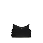 Black Recycled Polyamide Shoulder Bag