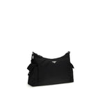 Black Recycled Polyamide Shoulder Bag