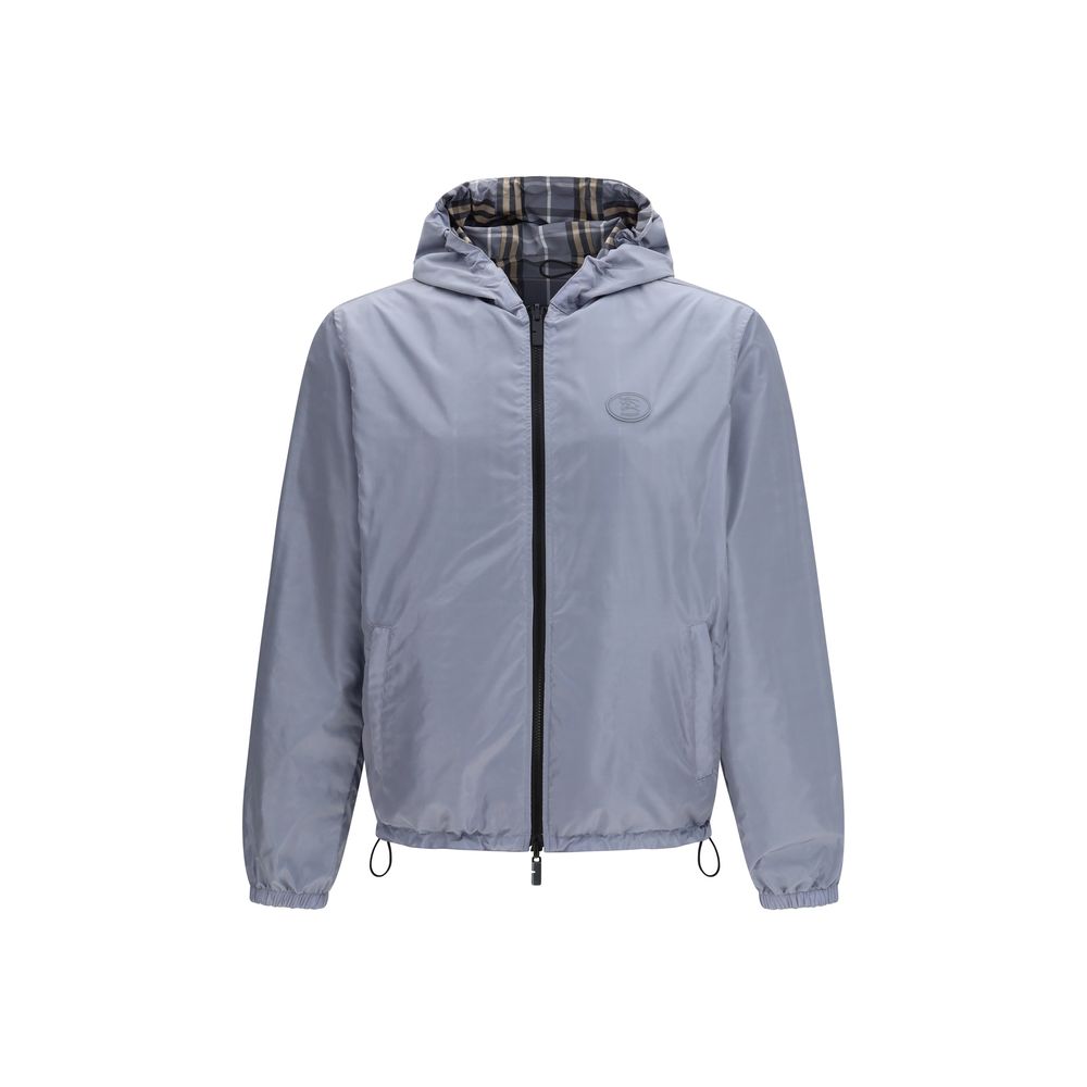 Blue Polyester Shell Jacket