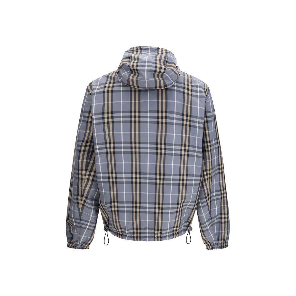 Blue Polyester Shell Jacket