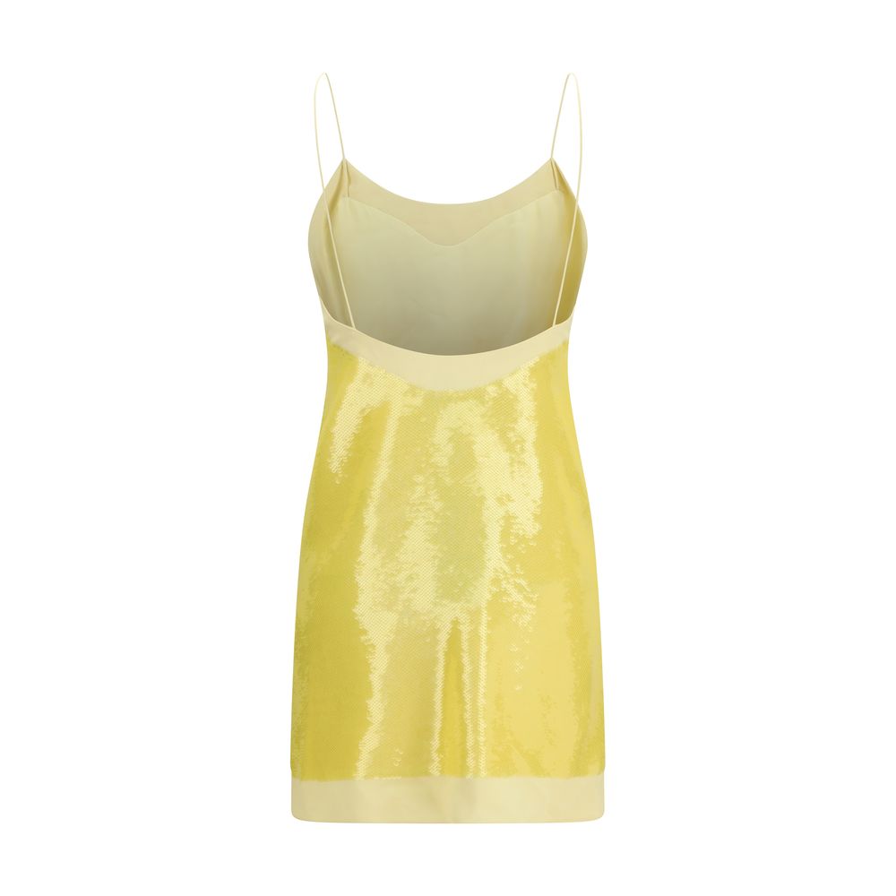 Bicolor Acetate Cocktail Dress