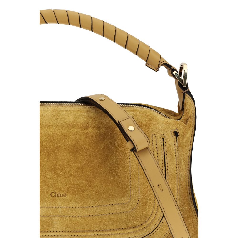 Beige Calf Leather Bos Taurus Shoulder Bag