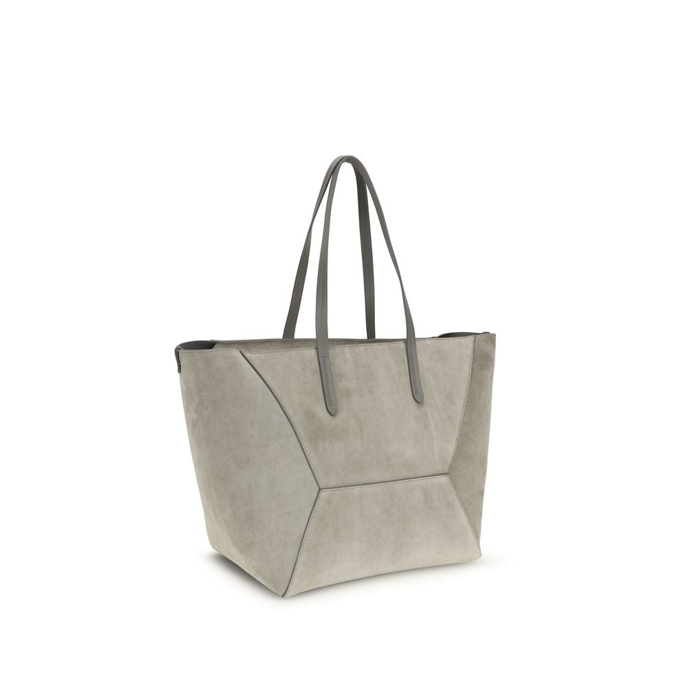 Gray Calf Leather Bos Taurus Shoulder Bag