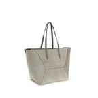 Gray Calf Leather Bos Taurus Shoulder Bag