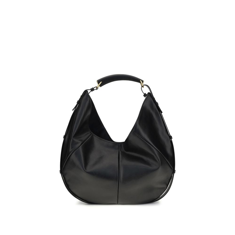 Black Calf Leather Bos Taurus Shoulder Bag