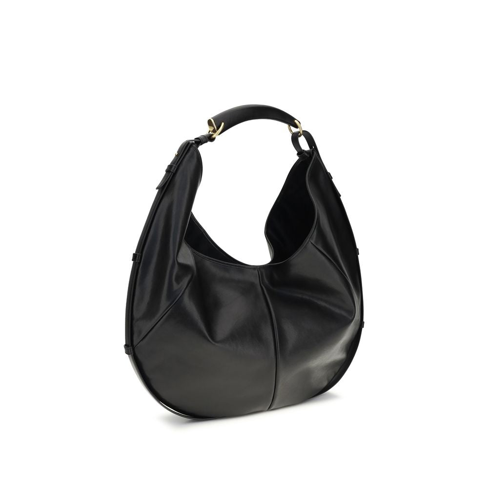 Black Calf Leather Bos Taurus Shoulder Bag