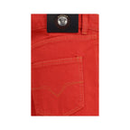 Multicolor Cotton Straight-Leg Jeans