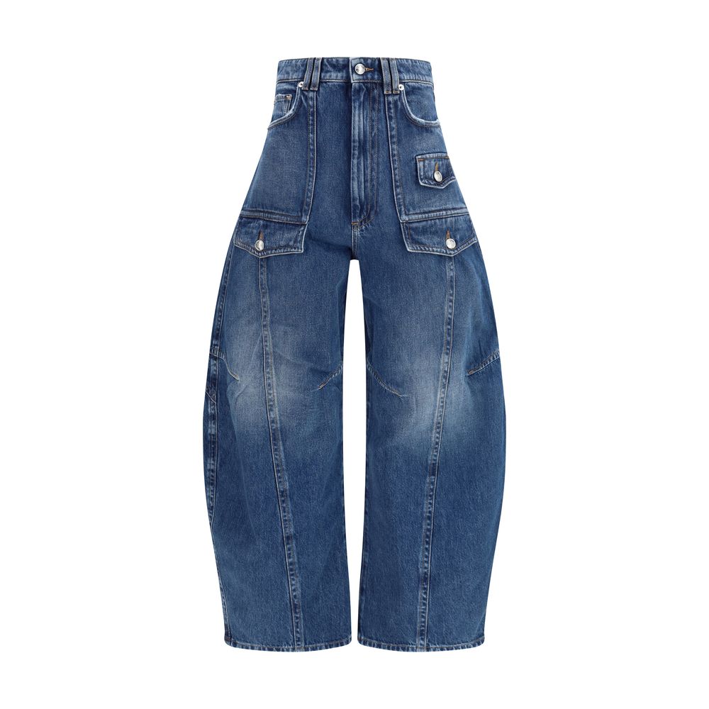 Blue Cotton Jeans Denim
