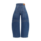 Blue Cotton Jeans Denim