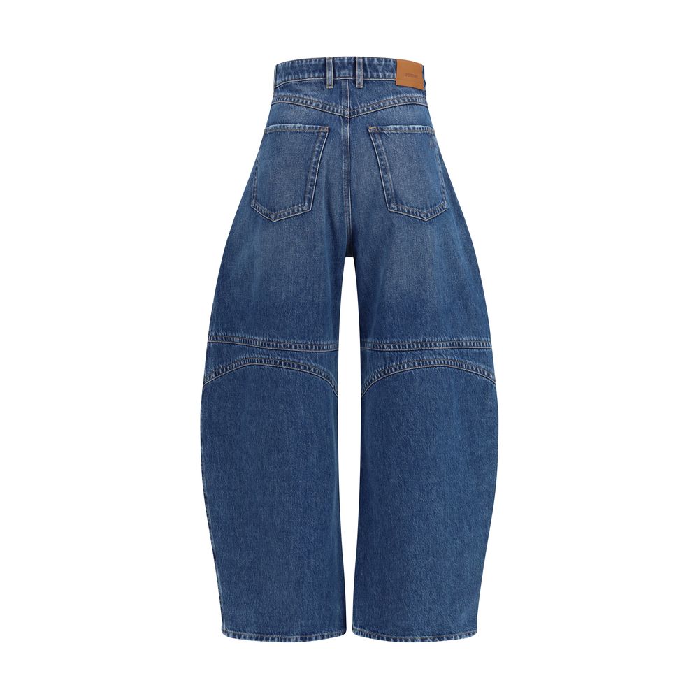Blue Cotton Jeans Denim